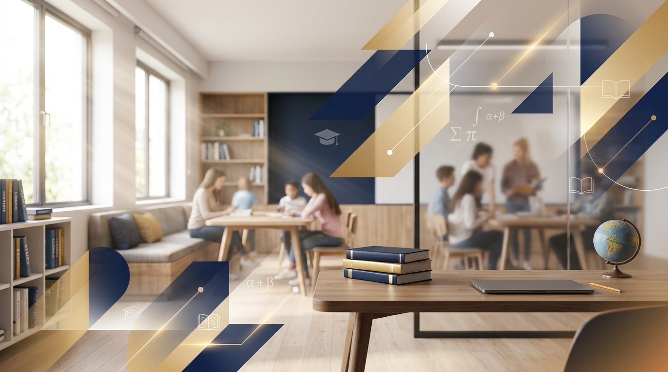 Modern classroom at The Whitened Classes coaching institute